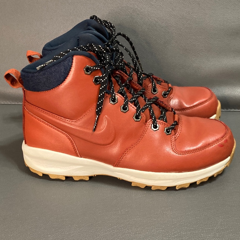 Nike Manoa Leather SE Boots Rugged Orange Denim Gum men's 8 - Picture 2 of 8